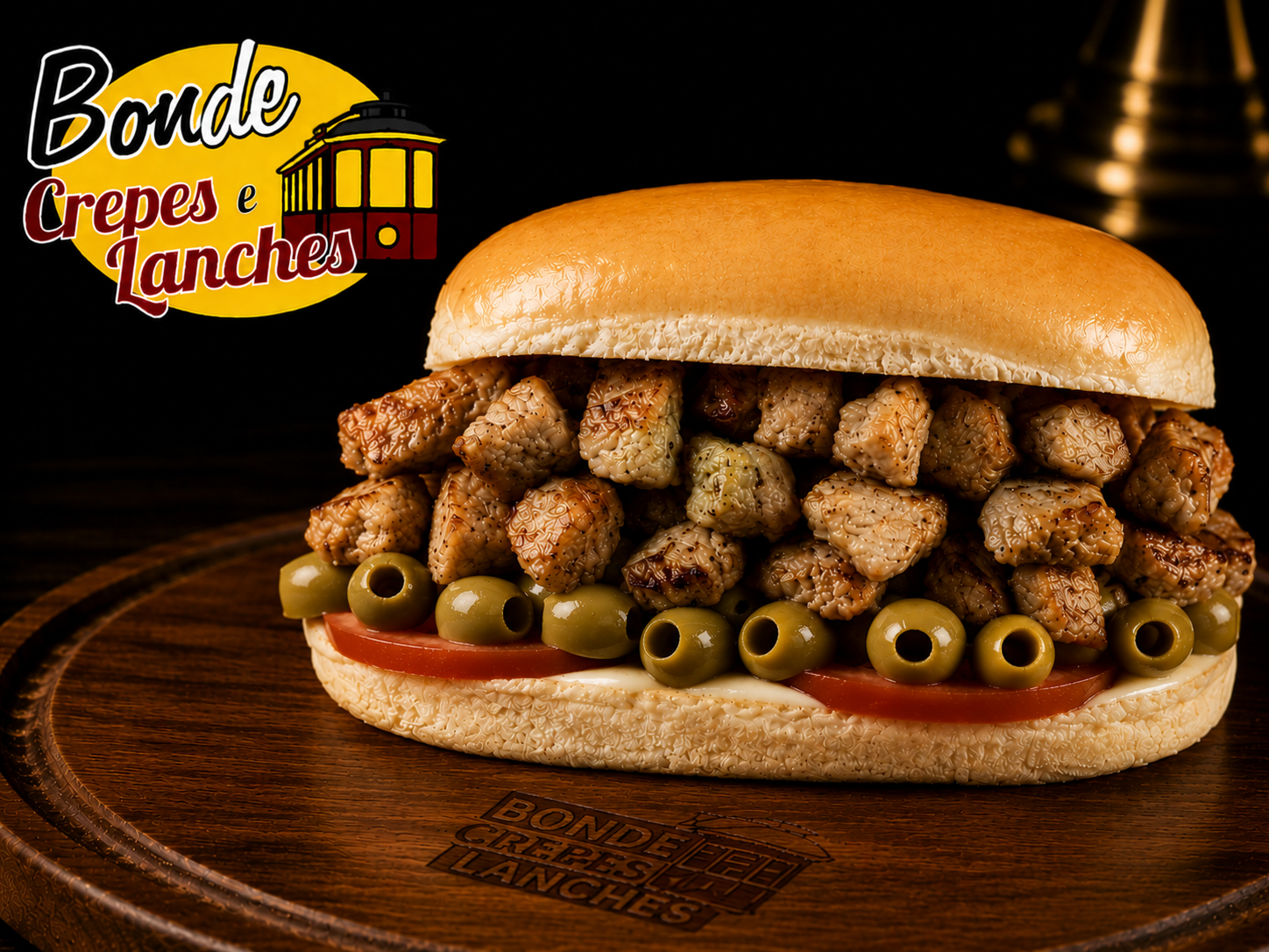 Bonde Lombo Azeitonado - Bonde Crepes Lanches Pizzas e Esfihas