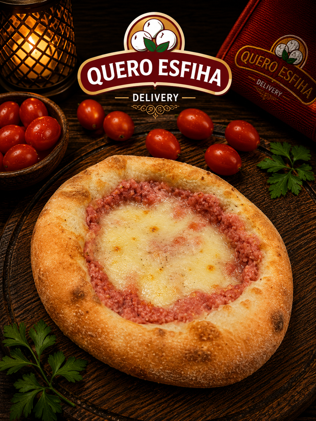 Esfiha de Presunto e Queijo - Quero Esfiha
