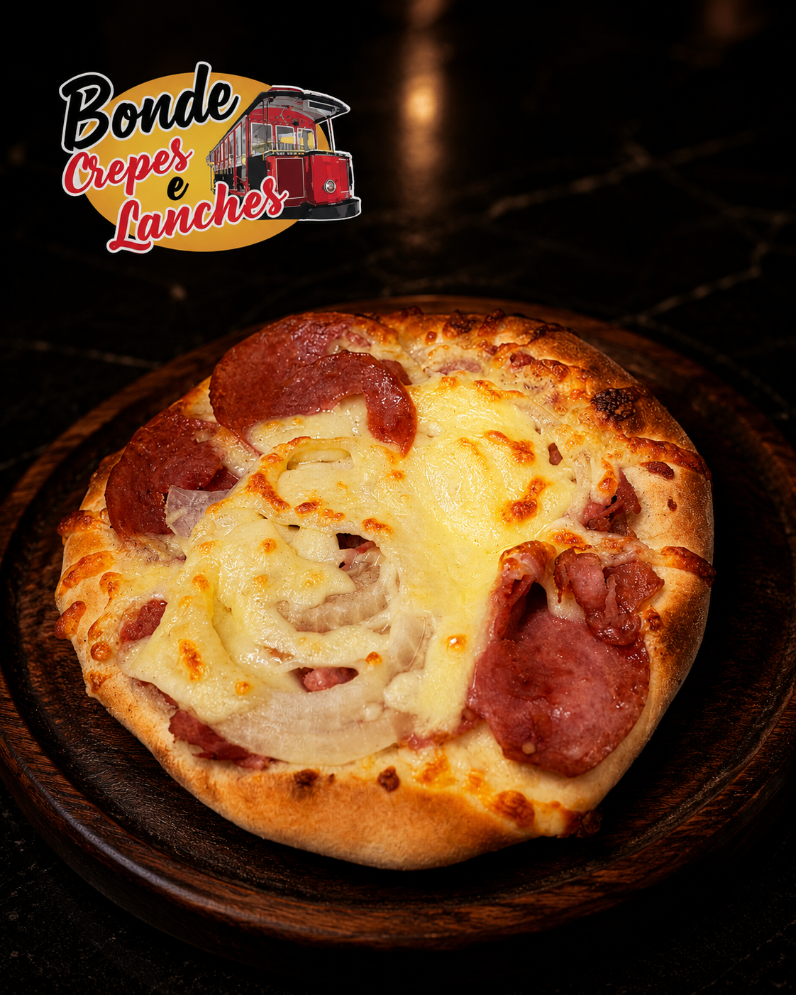 Esfiha Calabresa com Mussarela - Bonde Crepes Lanches Pizzas e Esfihas
