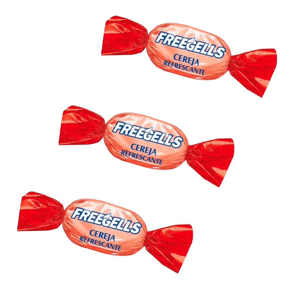 Bala freegells cereja - Turbo Lanches