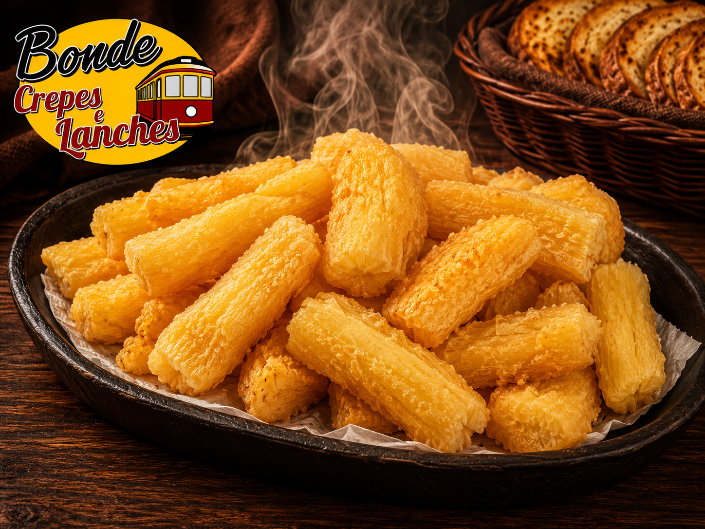 Porção de Mandioca - Bonde Crepes Lanches Pizzas e Esfihas