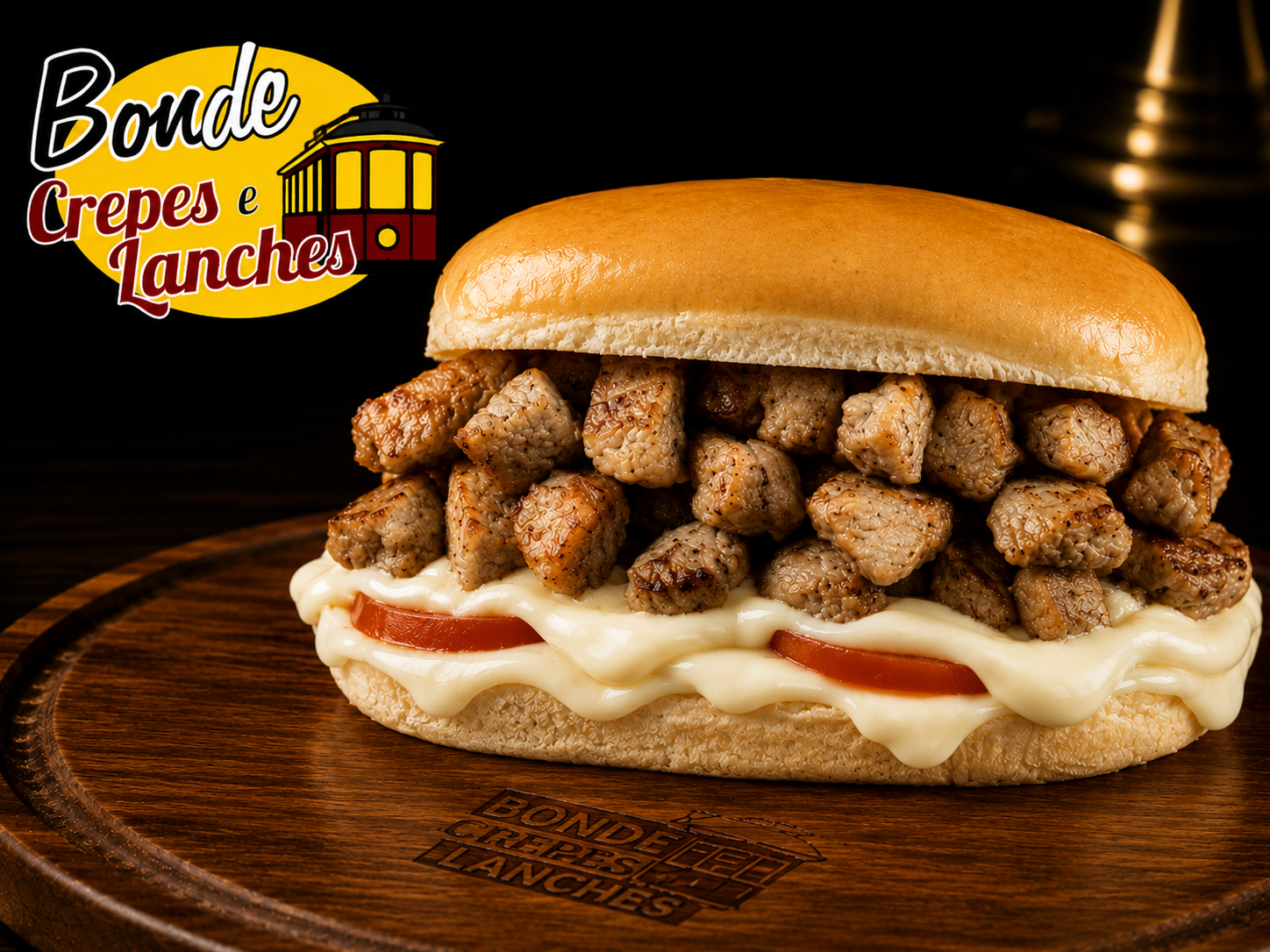 Bonde Lombo Catupiry - Bonde Crepes Lanches Pizzas e Esfihas