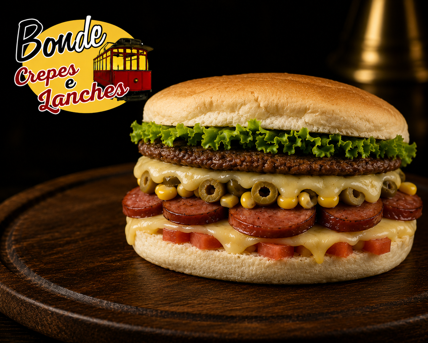 Bonde Calabresa Americano - Bonde Crepes Lanches Pizzas e Esfihas