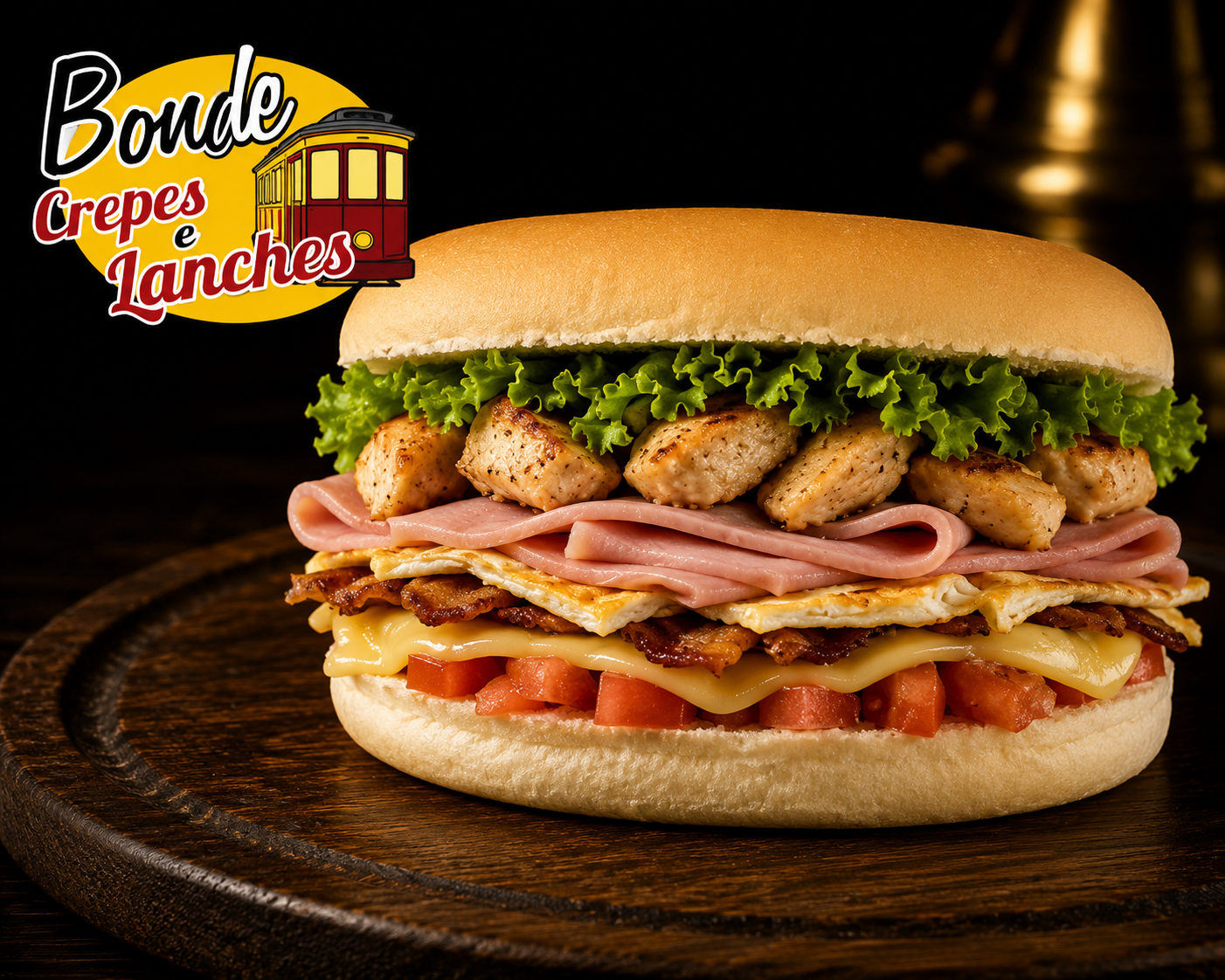 Bonde Frango Americano - Bonde Crepes Lanches Pizzas e Esfihas