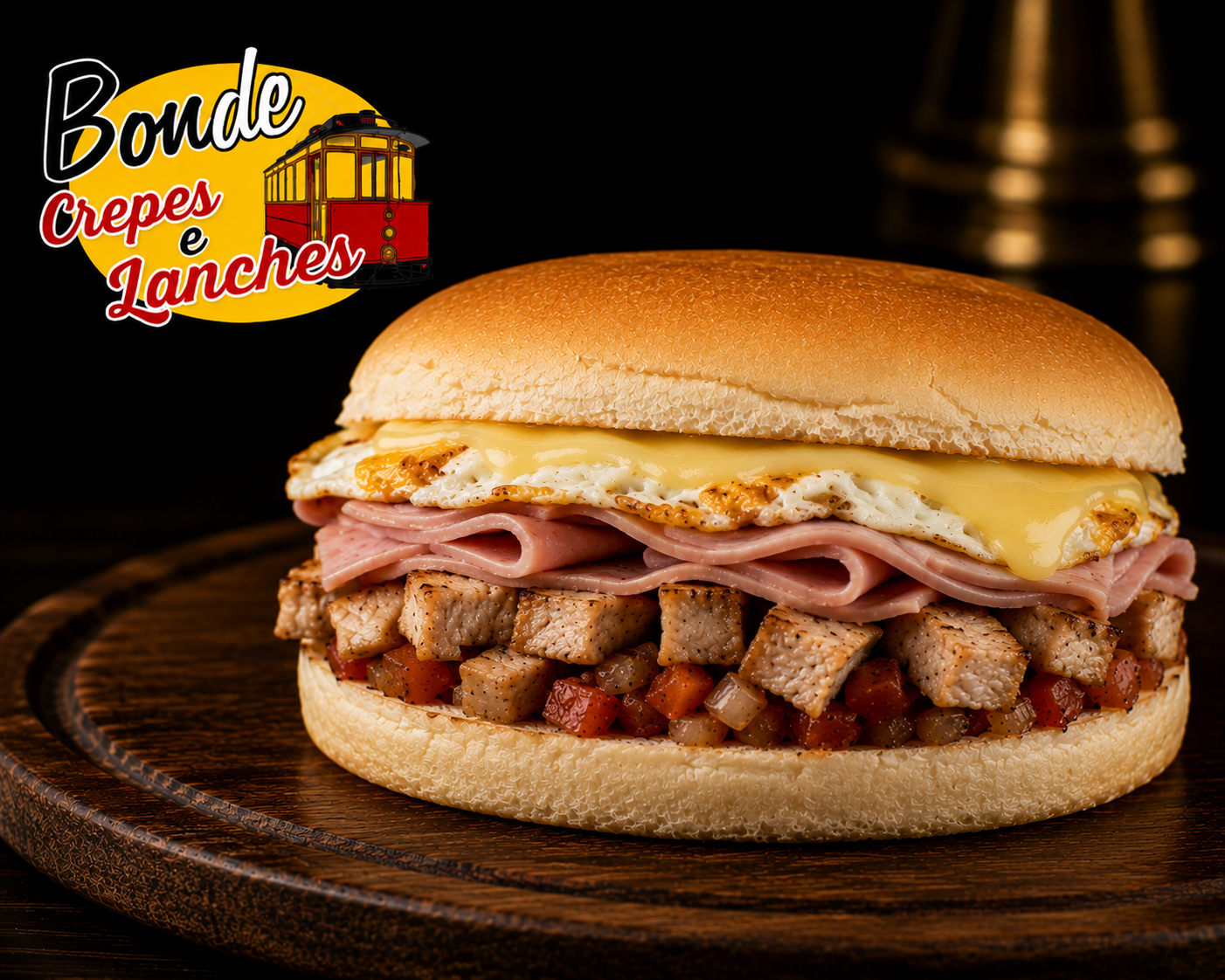 Bonde Lombo Hamburgão - Bonde Crepes Lanches Pizzas e Esfihas