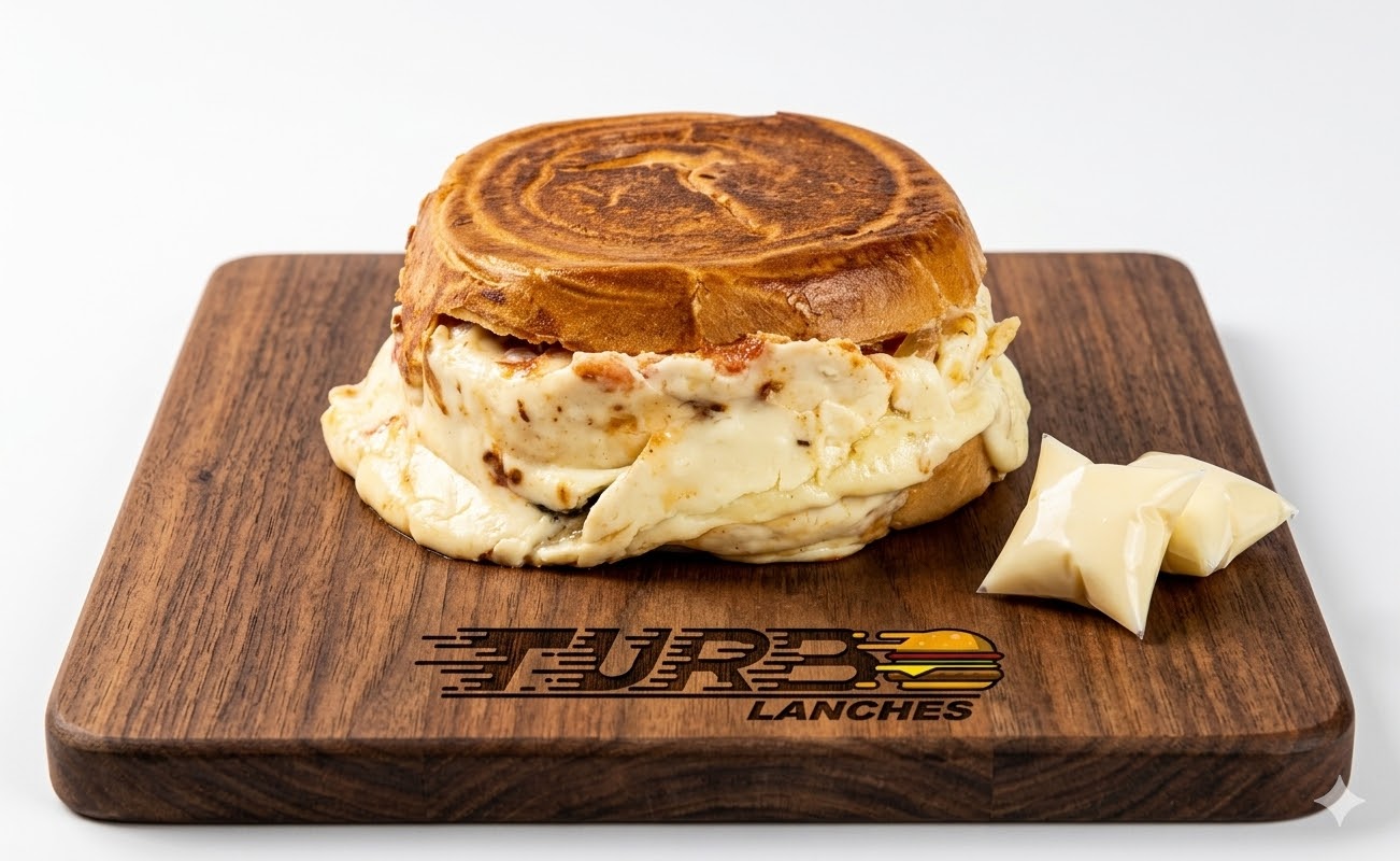 Burguer com 3 Queijos Grande - Turbo Lanches