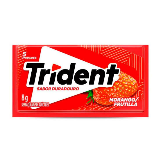 trident morango - Turbo Lanches