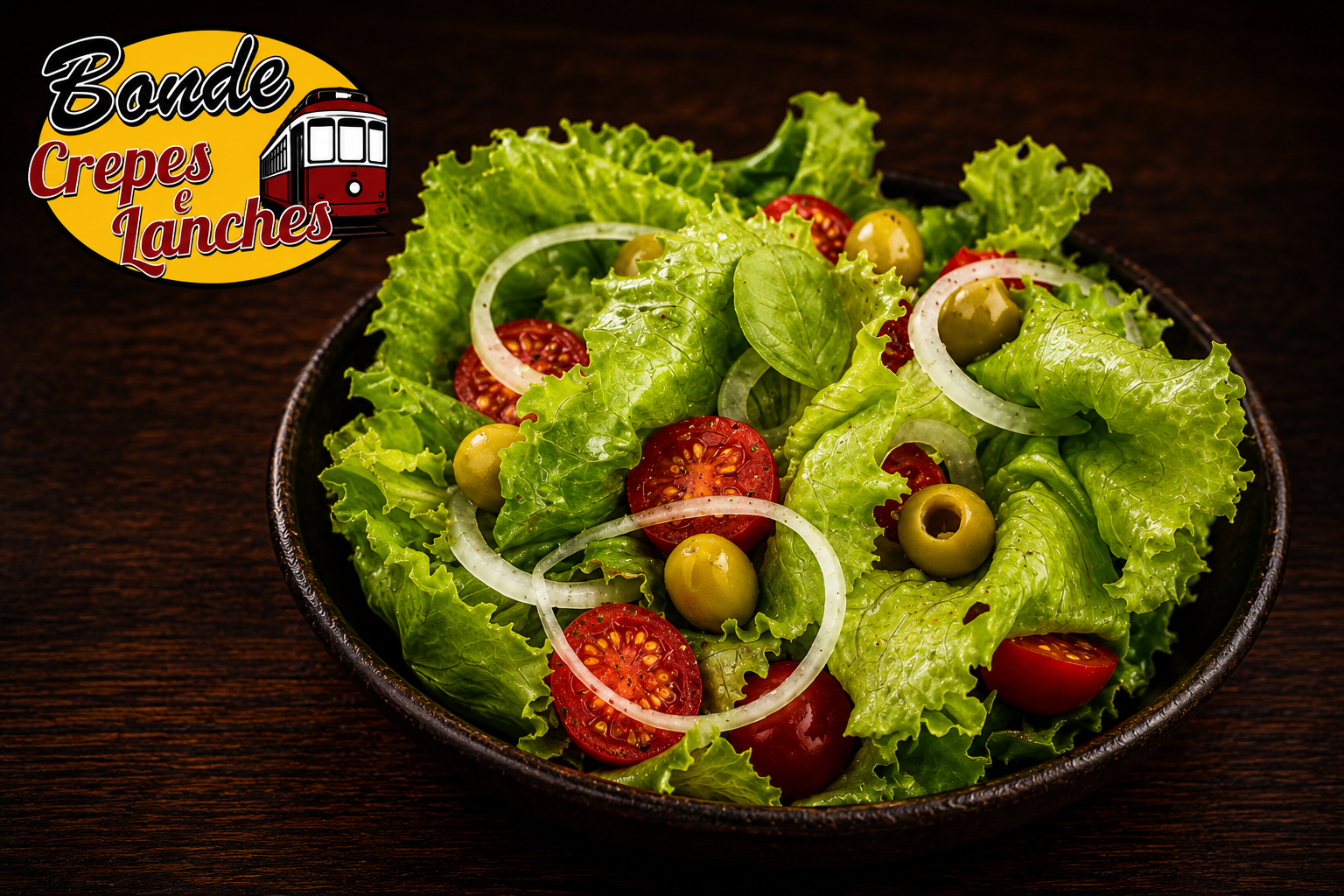 Salada no Prato - Bonde Crepes Lanches Pizzas e Esfihas