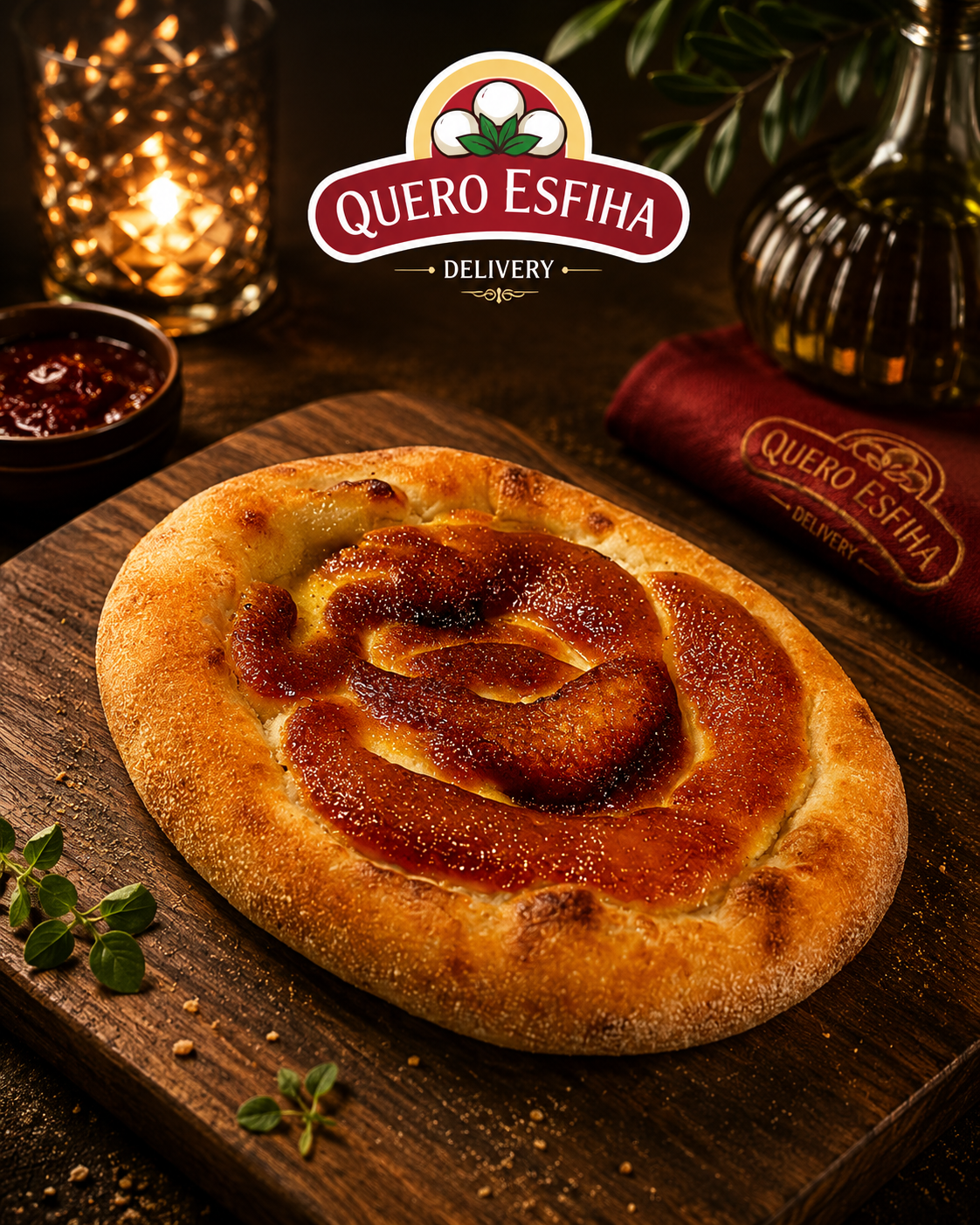 Esfiha de Chocolate Branco - Quero Esfiha